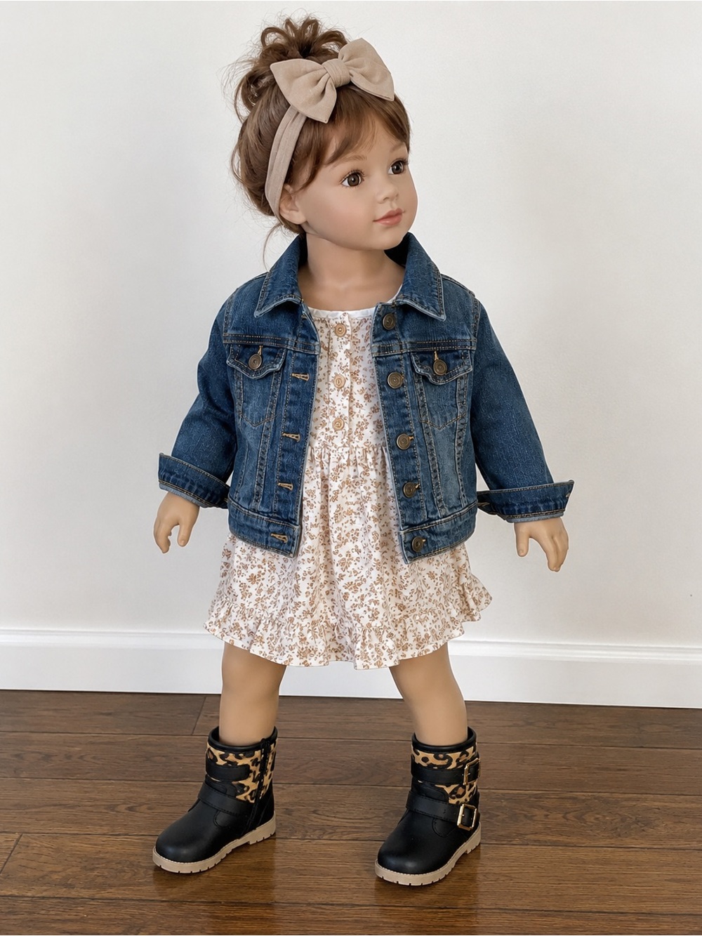 Kids Denim Jacket - Classic Dark Blue Jean Jacket
